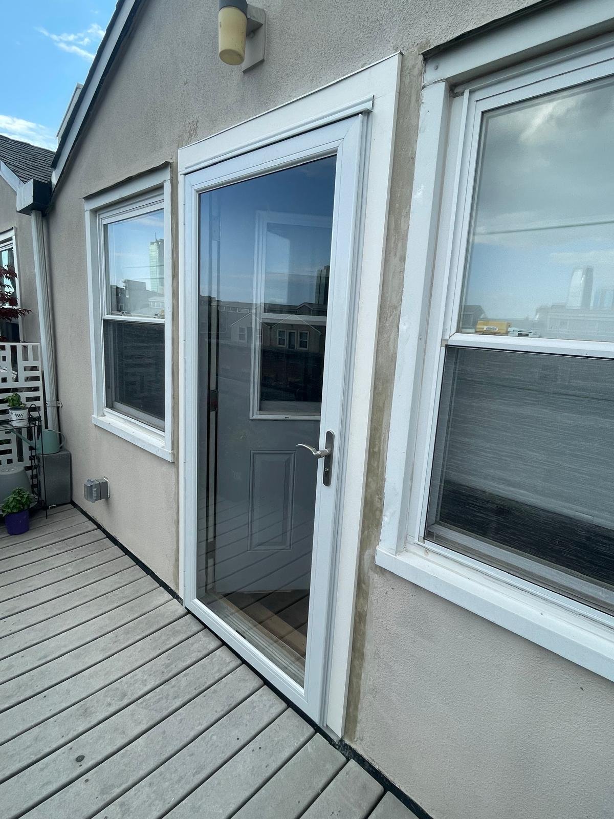 New exterior door to deck