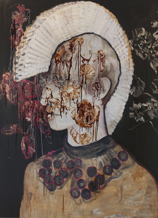  Tell the tale (to me) 2014  tempera op doek 200 x 150  