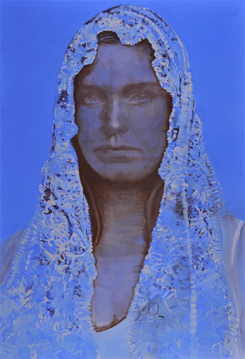 Claiming identity 2011 tempera op doek 20 x 150 cm