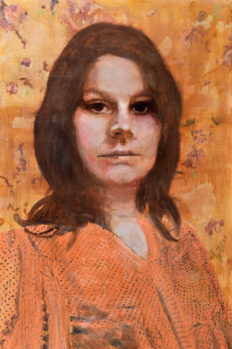 Burning holes 2011 acryl en alkyd op doek 200 x 130 cm tempera