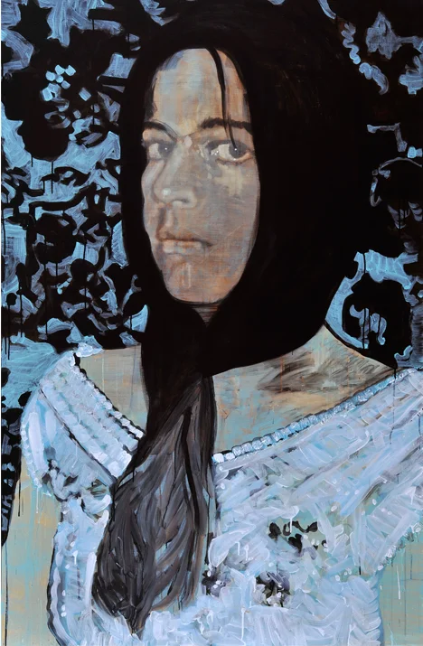 No one to blame 2011 tempera en acryl op doek 200 x 130 cm