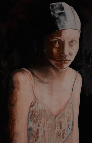  Dressed in exposure 2010 schilderij op doek 200 x 130 cm 