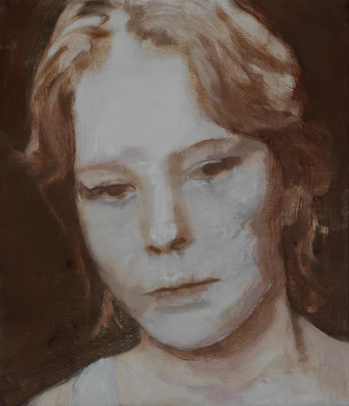 Too hard too bear 2009 schilderij op doek 35 x 30 cm