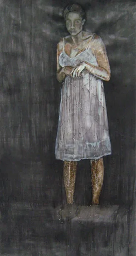 Fragility of goodness tekening op papier 18 x 118 cm