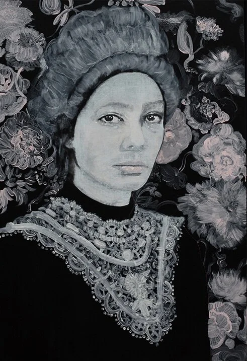 Theater of the (unconscious) mind 2016 tempera op doek 60 x 110 cm 