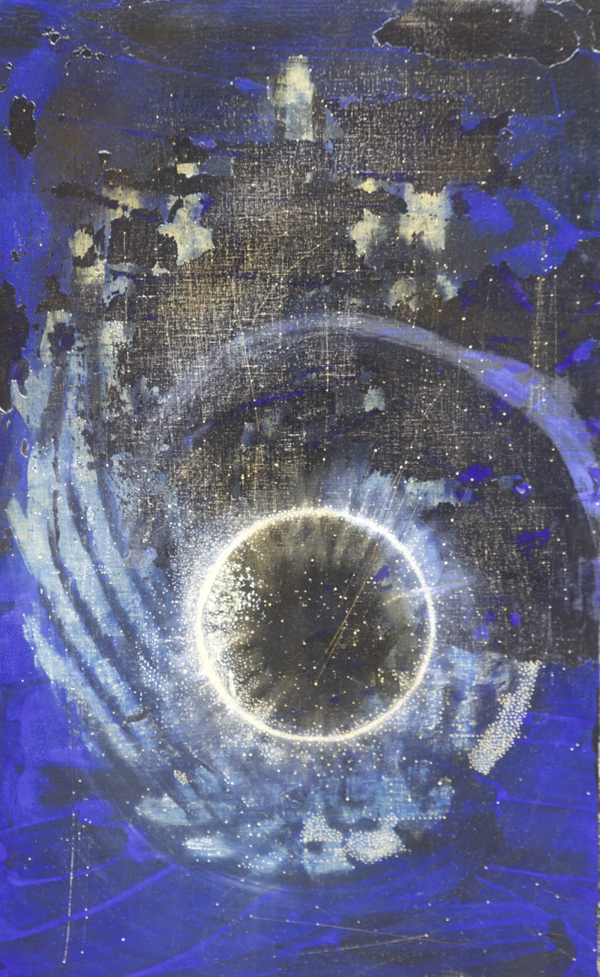  The source 2024 80 × 50 cm gemengde techniek op doek 