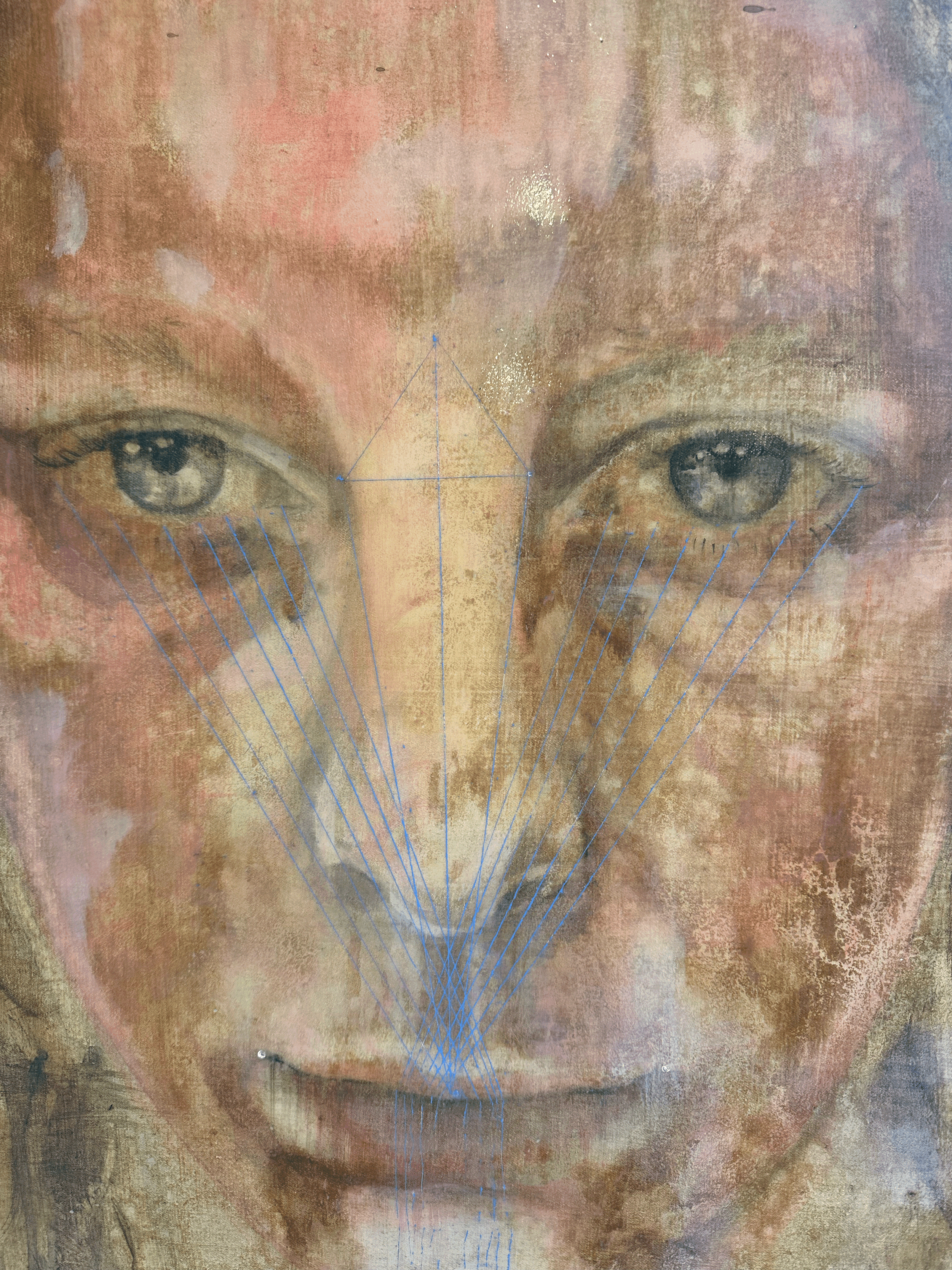  Feel 2009 - 2024 50 × 40 cm gemengde techniek op doek 