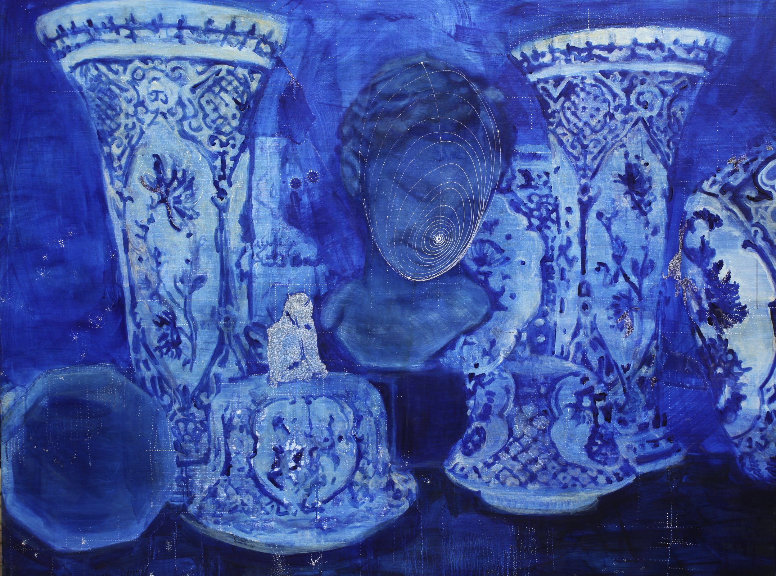  Claiming Identity (the universe) 2010 - 2025 150 × 200 cm gemengde techniek op doek 