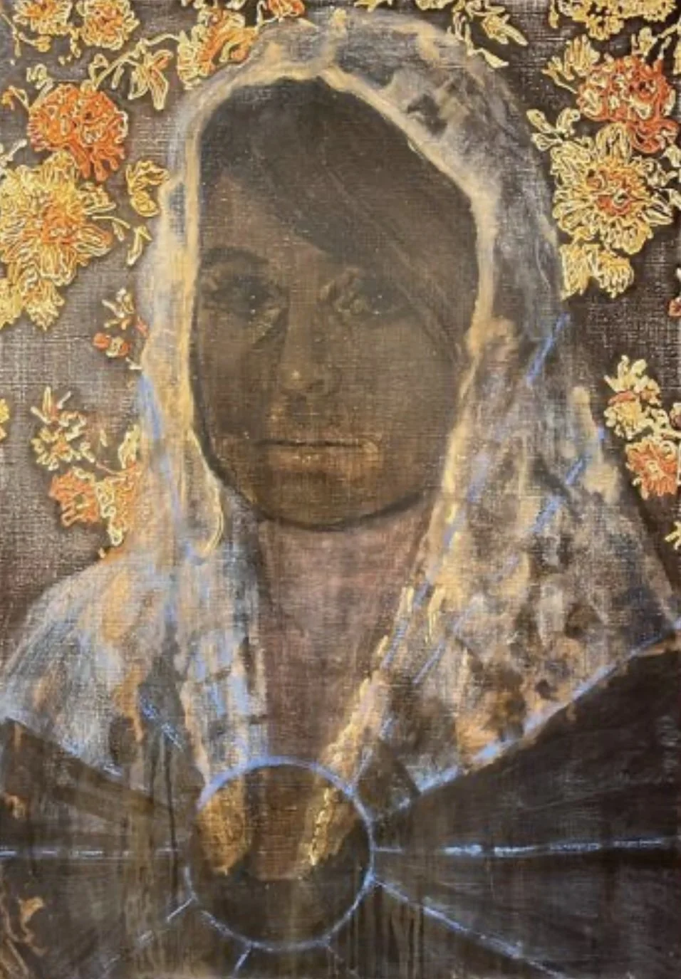Courage 2010-2024
100 x 70 cm
gemengde techniek op doek

