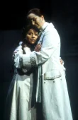 Natalie Christie Peluso as Sophie and Katerina Karneus as Octavian, in Der Rosenkavalier for Welsh National Opera