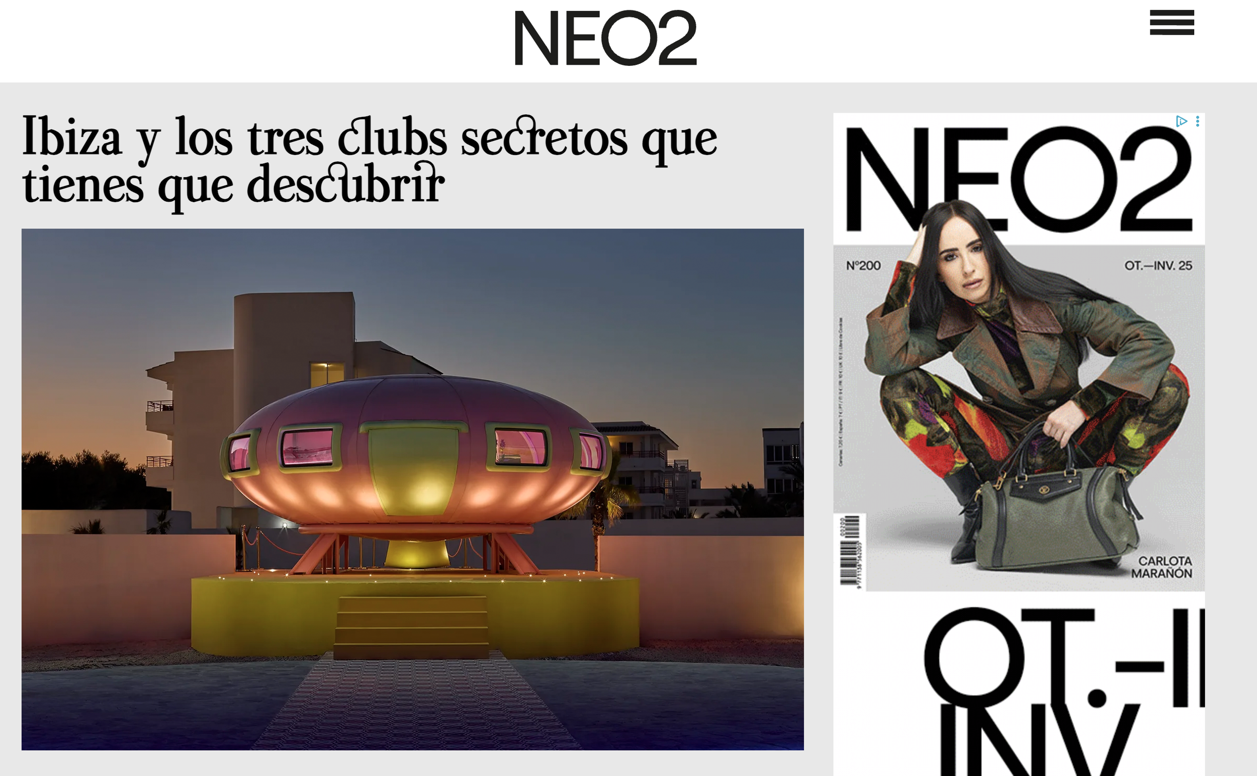 Colaboración editorial en NEO2
