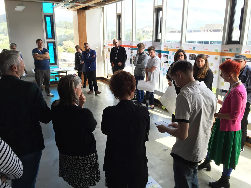 A workshop on the future of design education that Margaret co-chaired and developed in NZ (Helix).