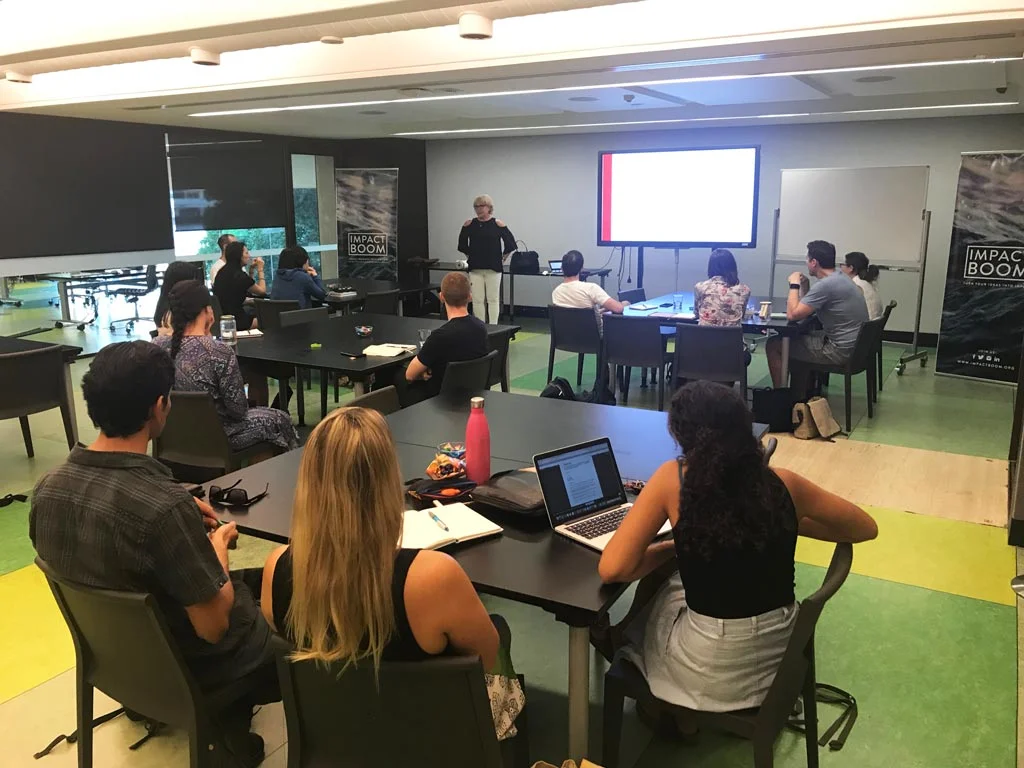Ruth leading an Elevate+ Accelerator workshop.