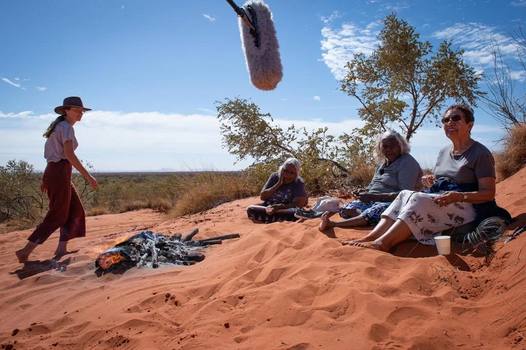 Rona Glynn-McDonald working in the Northern Territory, Australia.