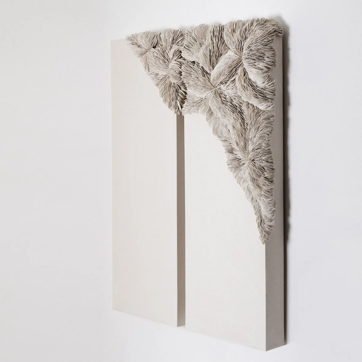 Collapsed Diptych (sand). 120cm H x 75cm W. 