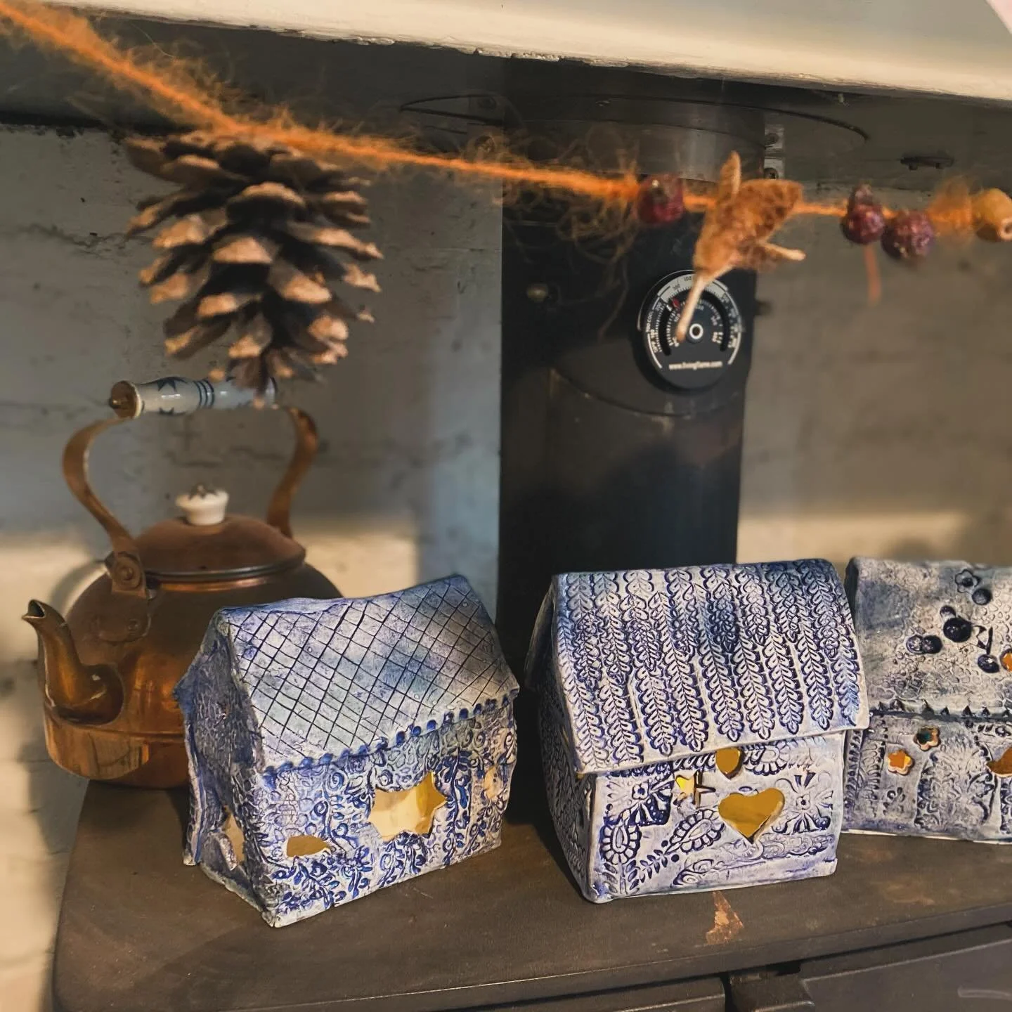 Solstice blessings! Such beautiful pieces fresh out the kiln today, made by children during Clay &amp; Lantern Light.