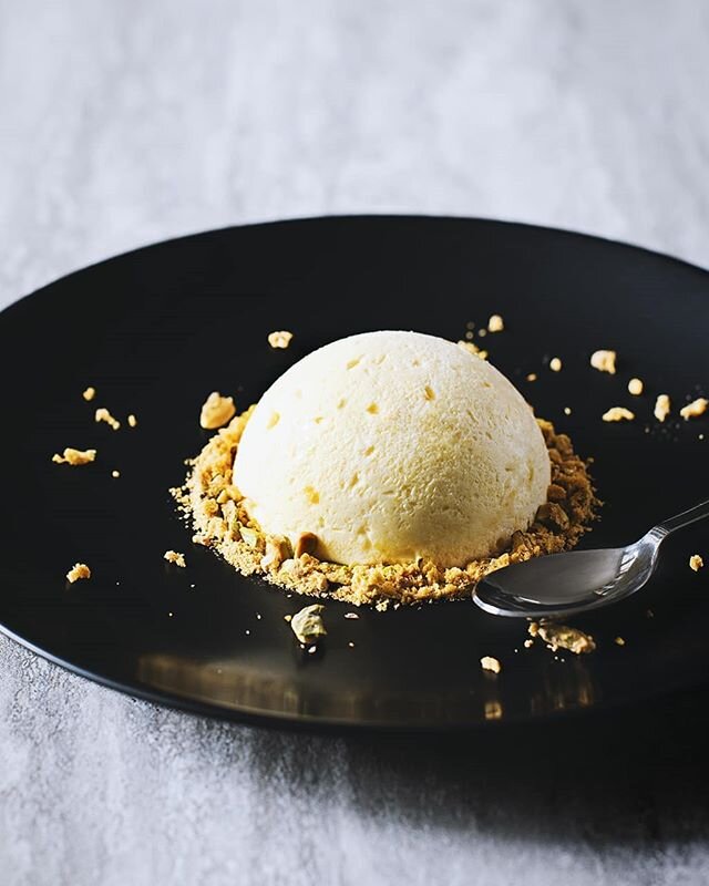 Iced mango and yuzu mousse with pistachio and honeycomb crumb. ⁣
⁣
I created this dessert a few years ago and never got to add it to my supper club menu!
It's a dessert that's super light and so refreshing for hot days like this! ⁣
⁣
#dessert #desser