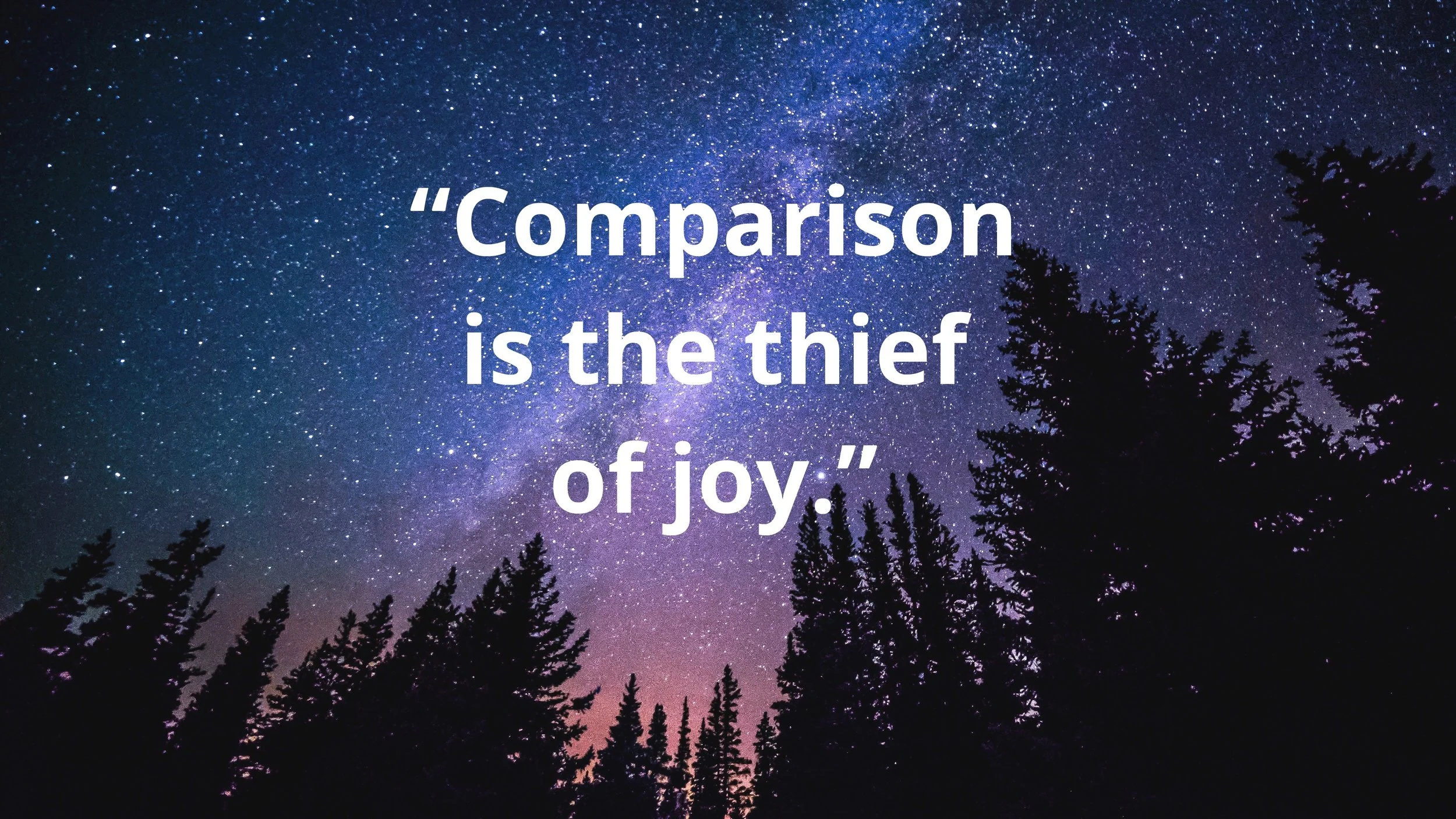 Secrets of a Happy Life: Make Connections, Not Comparisons