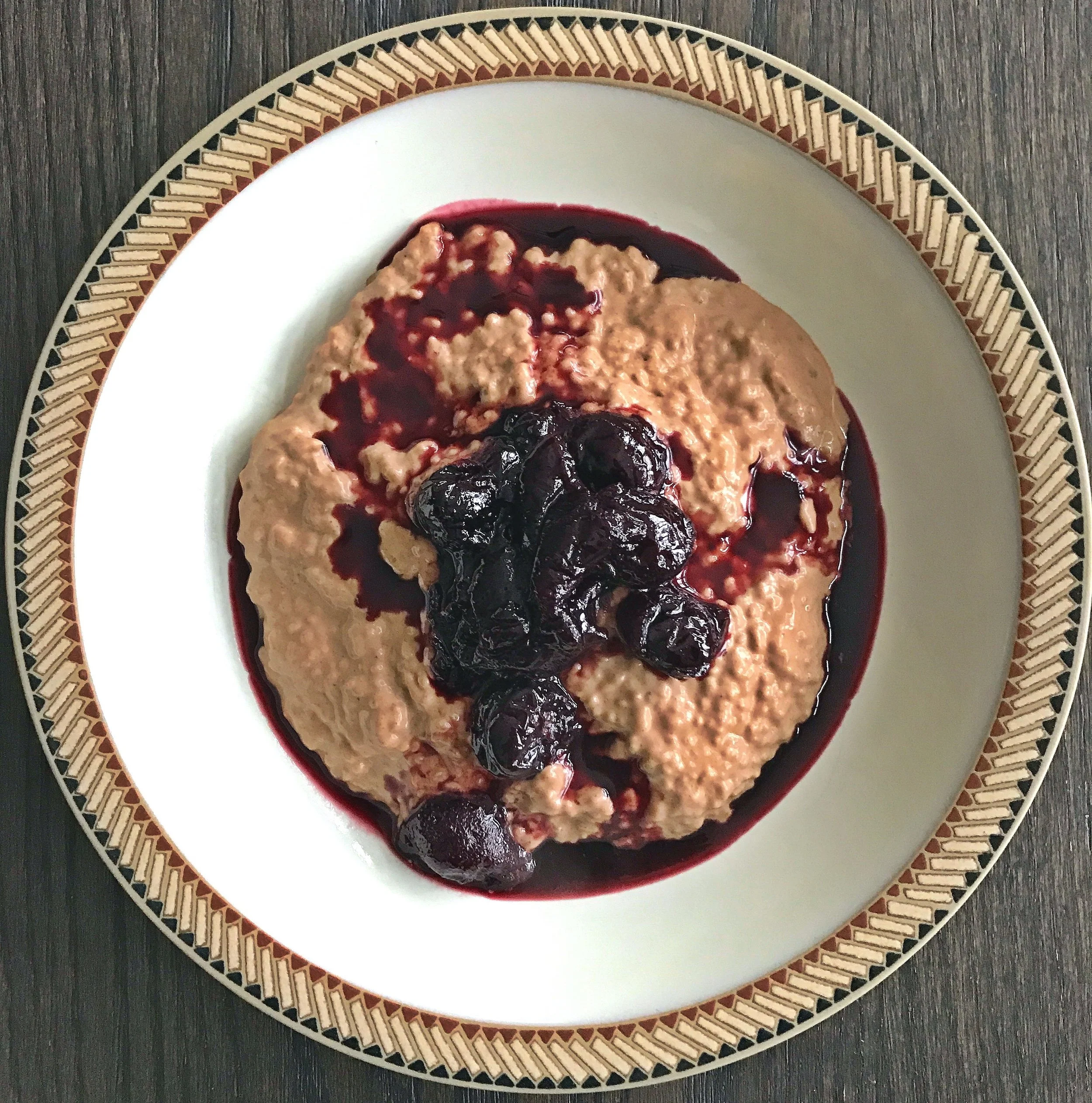 CHERRY CHOCOLATE ALMOND CHIA PUDDING
