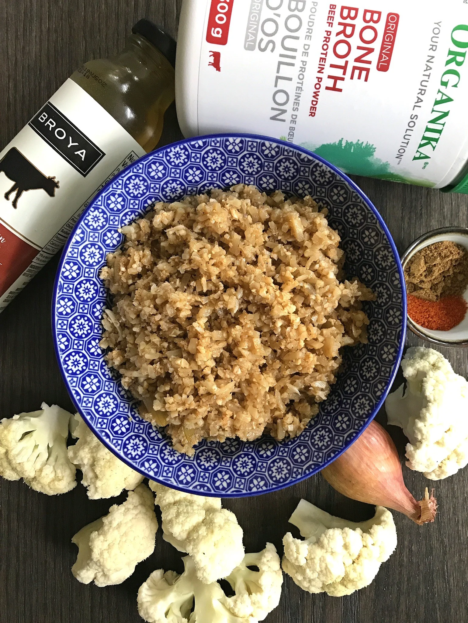 SPICY BONE BROTH CAULIFLOWER RICE