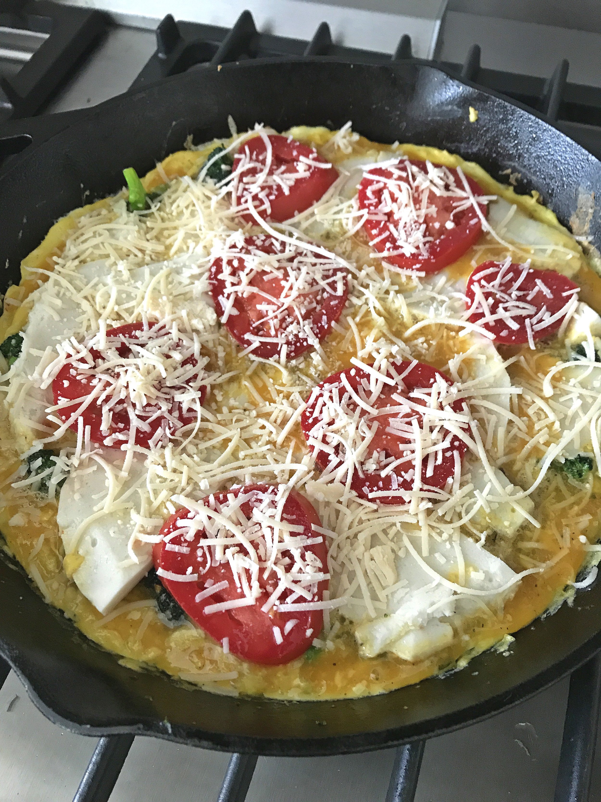 BROCCOLI TOMATO & CHEESE FRITTATA COOKING.jpg