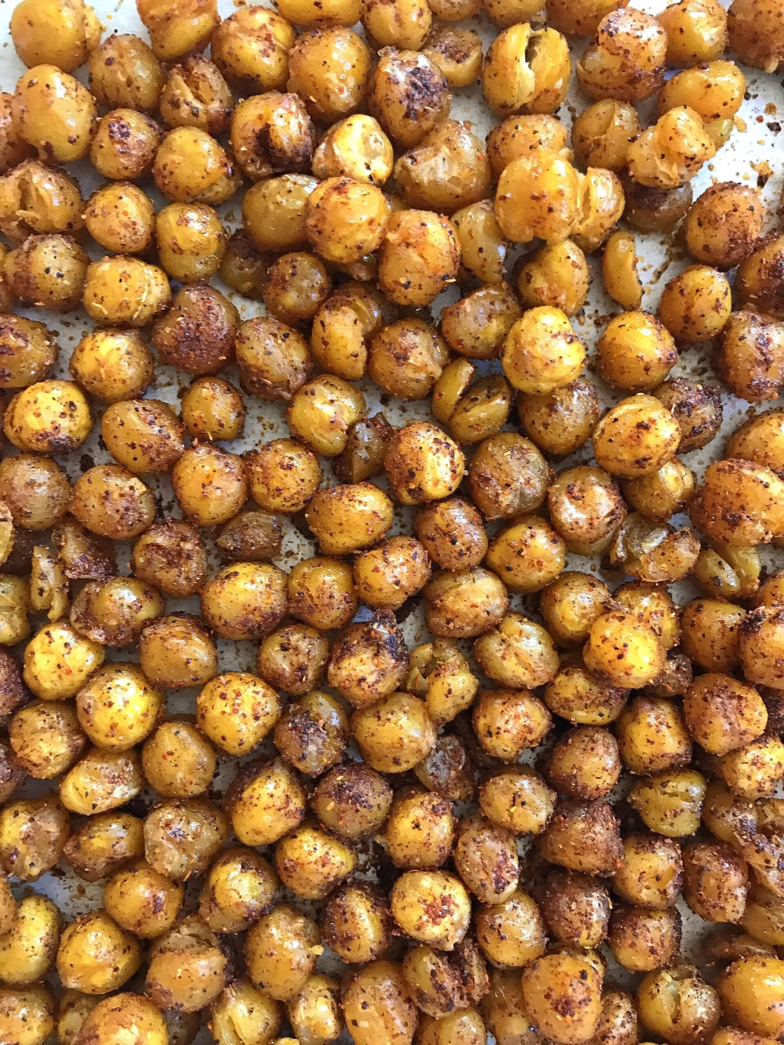 Oven-roasted chickpeas