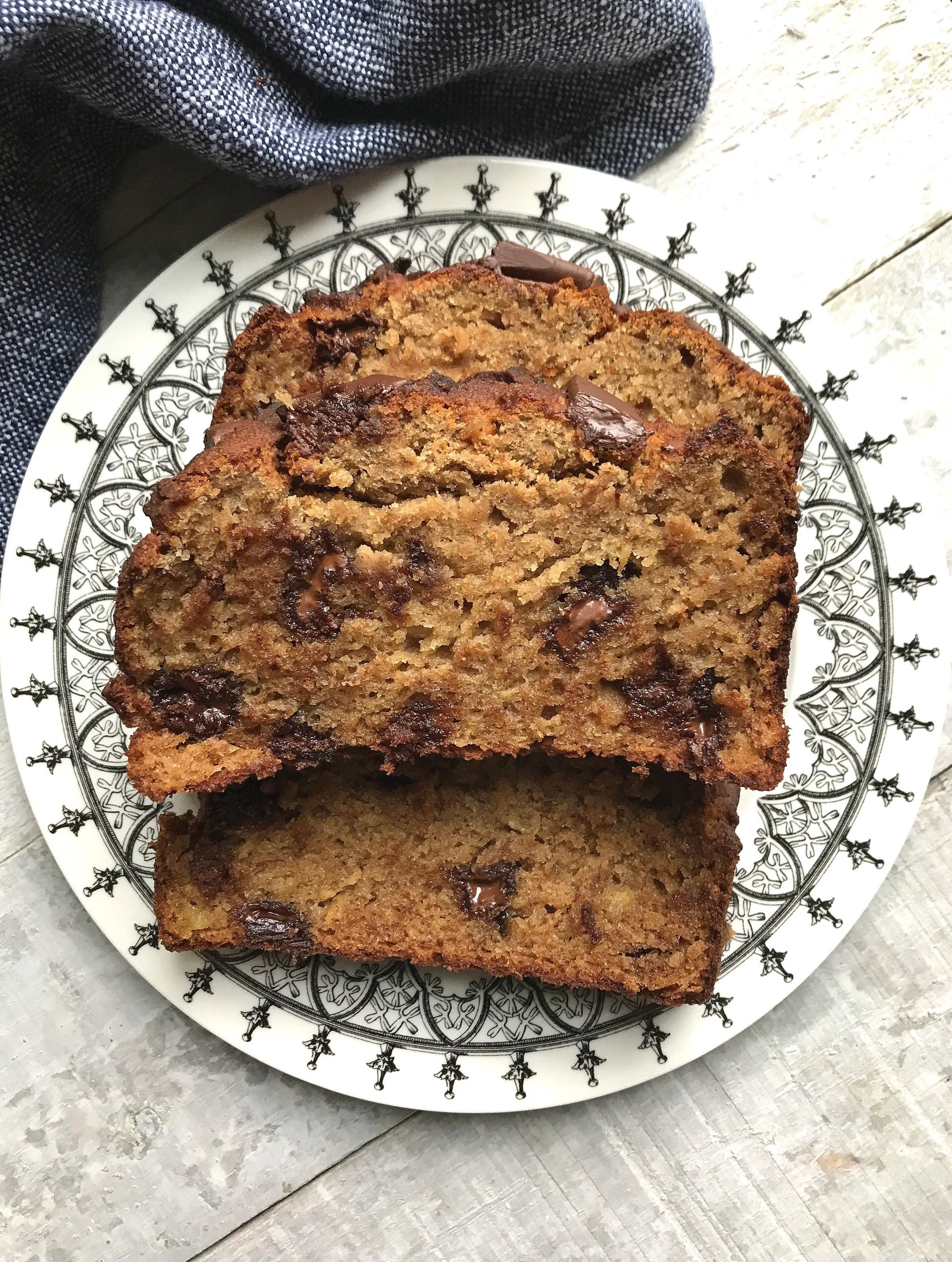 Chocolate Chunk Banana Bread made with Otto’s Naturals cassava flour.