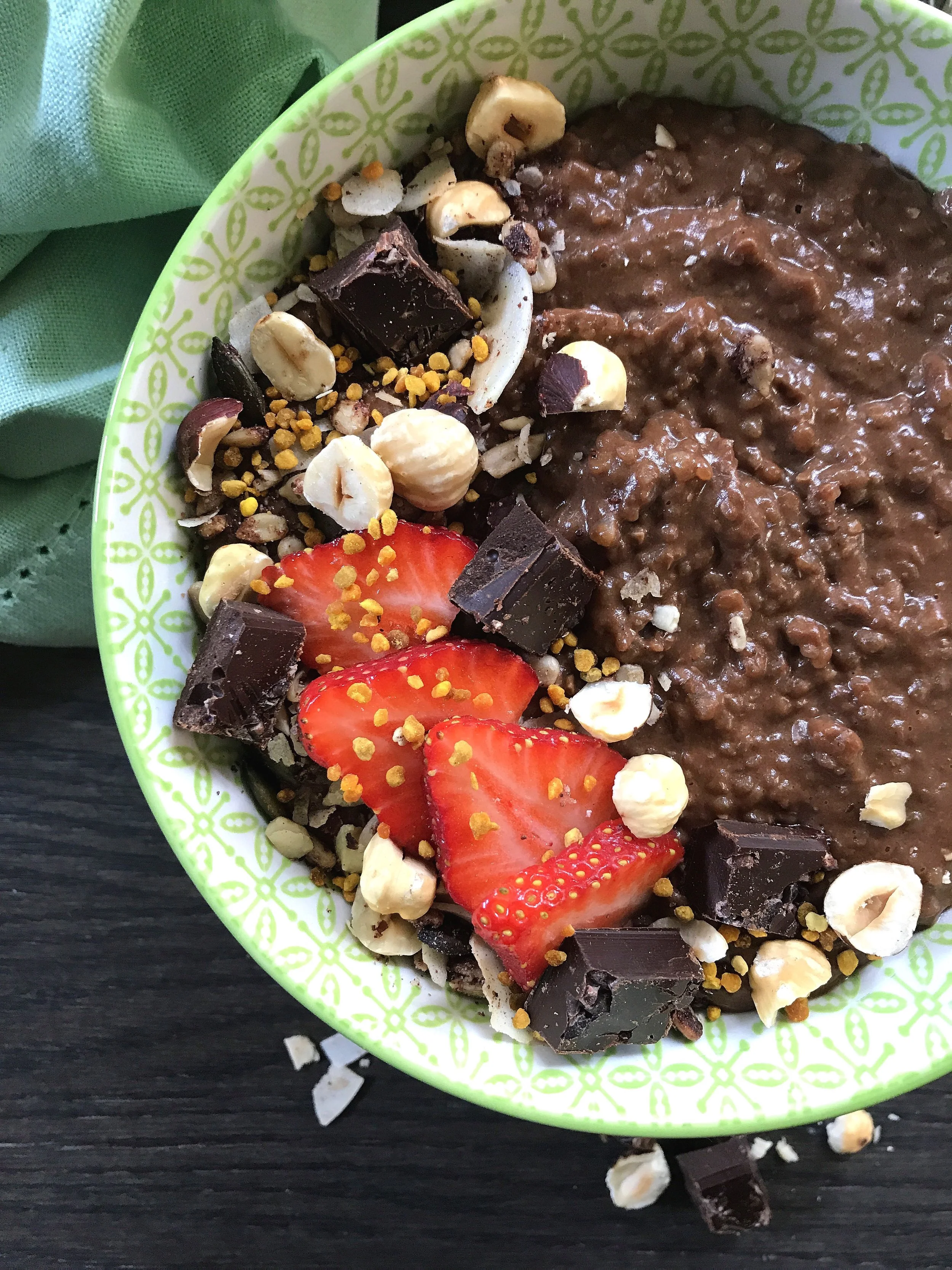 CREAMY NUTELLA BUCKWHEAT PORRIDGE