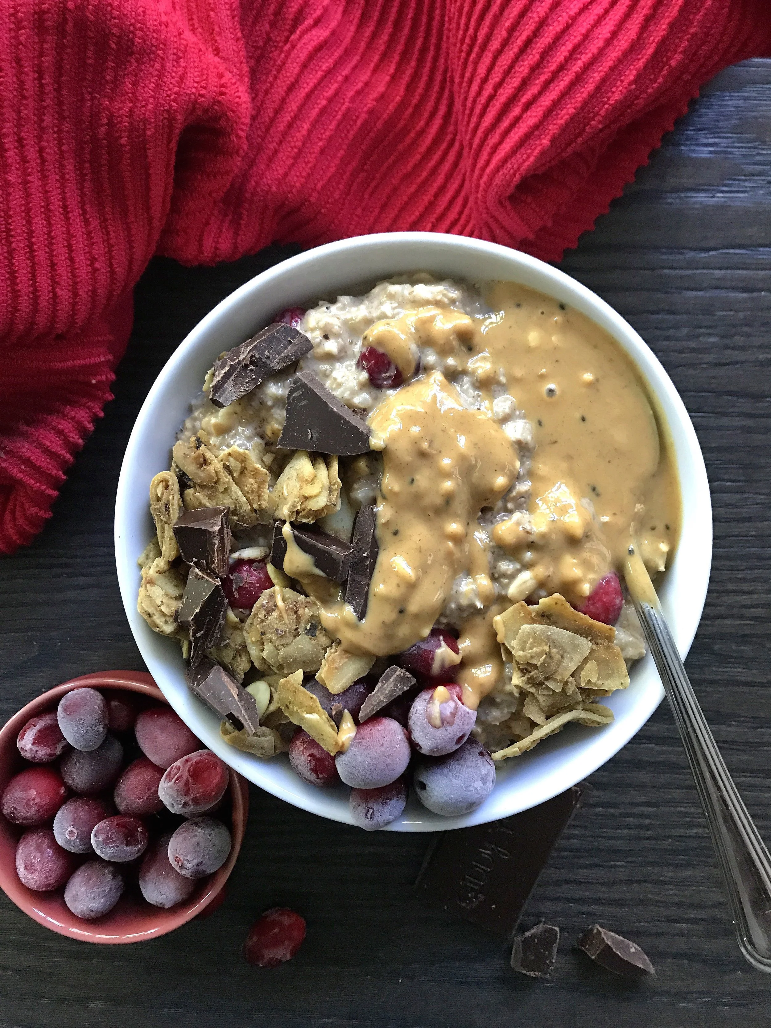 CRANBERRY GINGER OVERNIGHT PROTEIN OATS