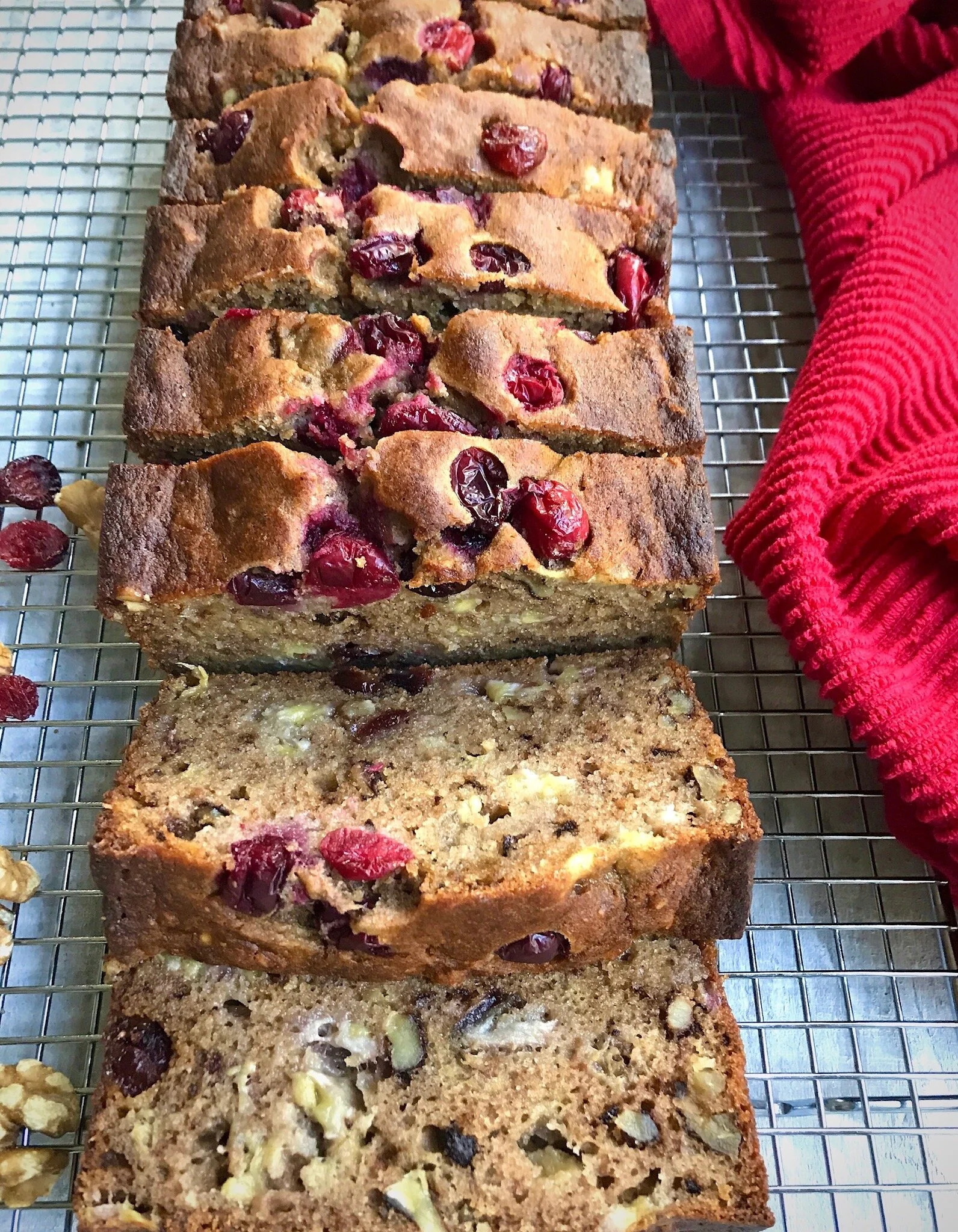 Cranberry Walnut Banana Bread