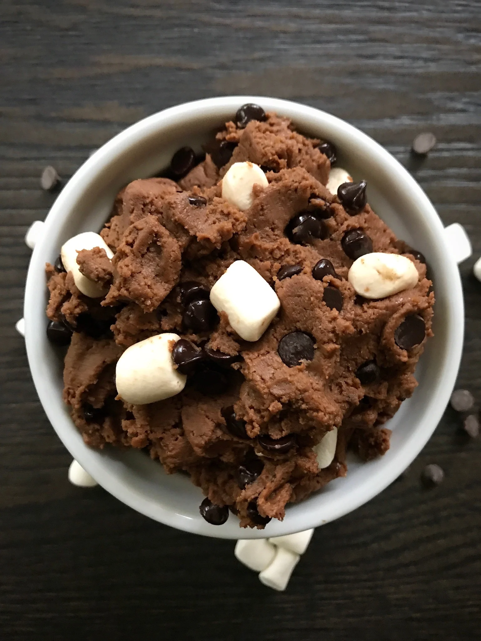 DOUBLE CHOCOLATE (or S'MORES!) COOKIE DOUGH
