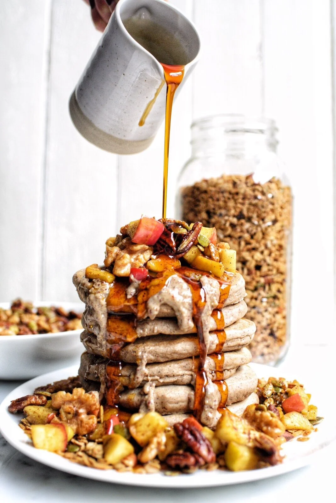 FLUFFY VEGAN BUCKWHEAT PANCAKES