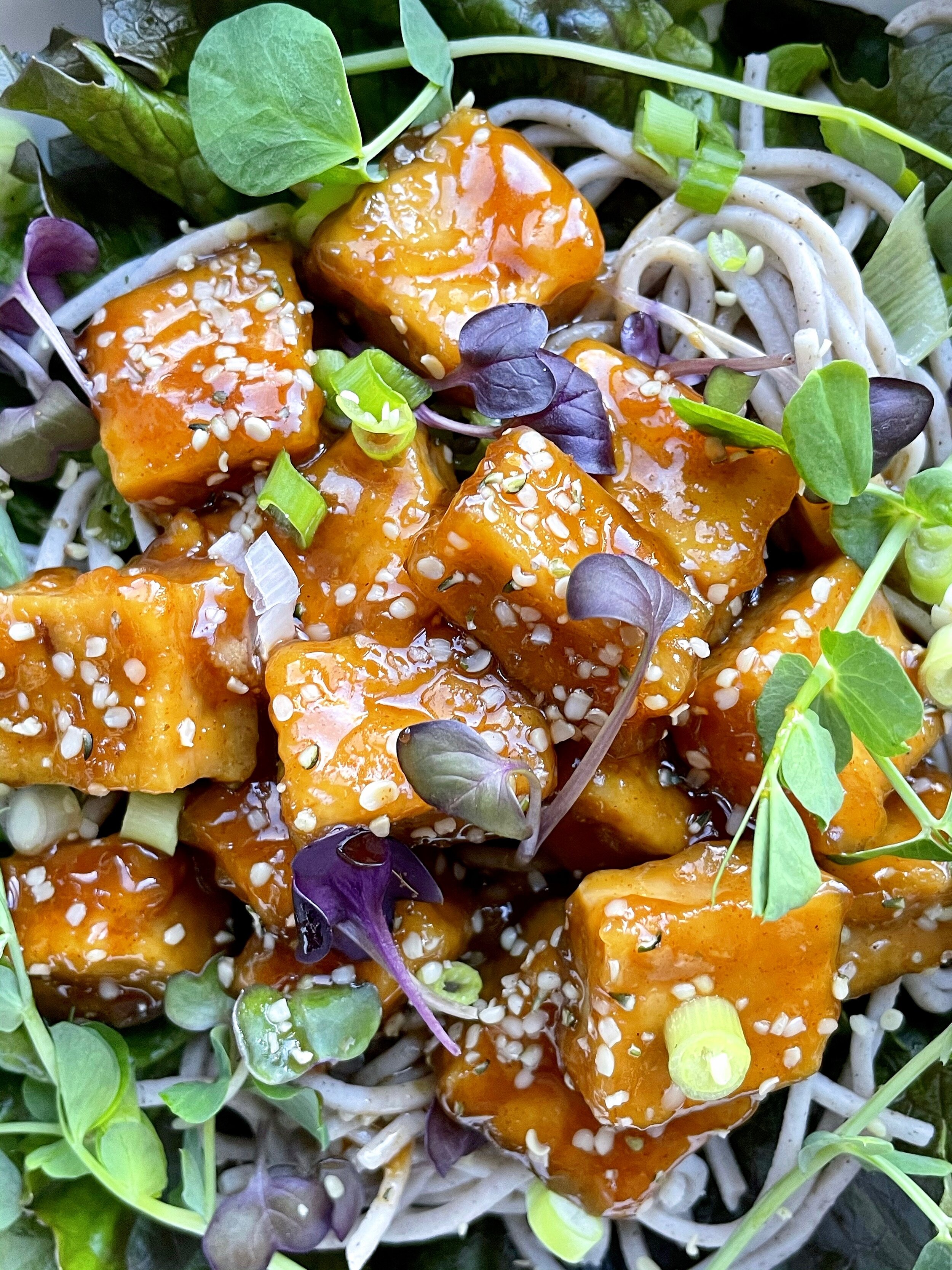 MAPLE-GLAZED TOFU