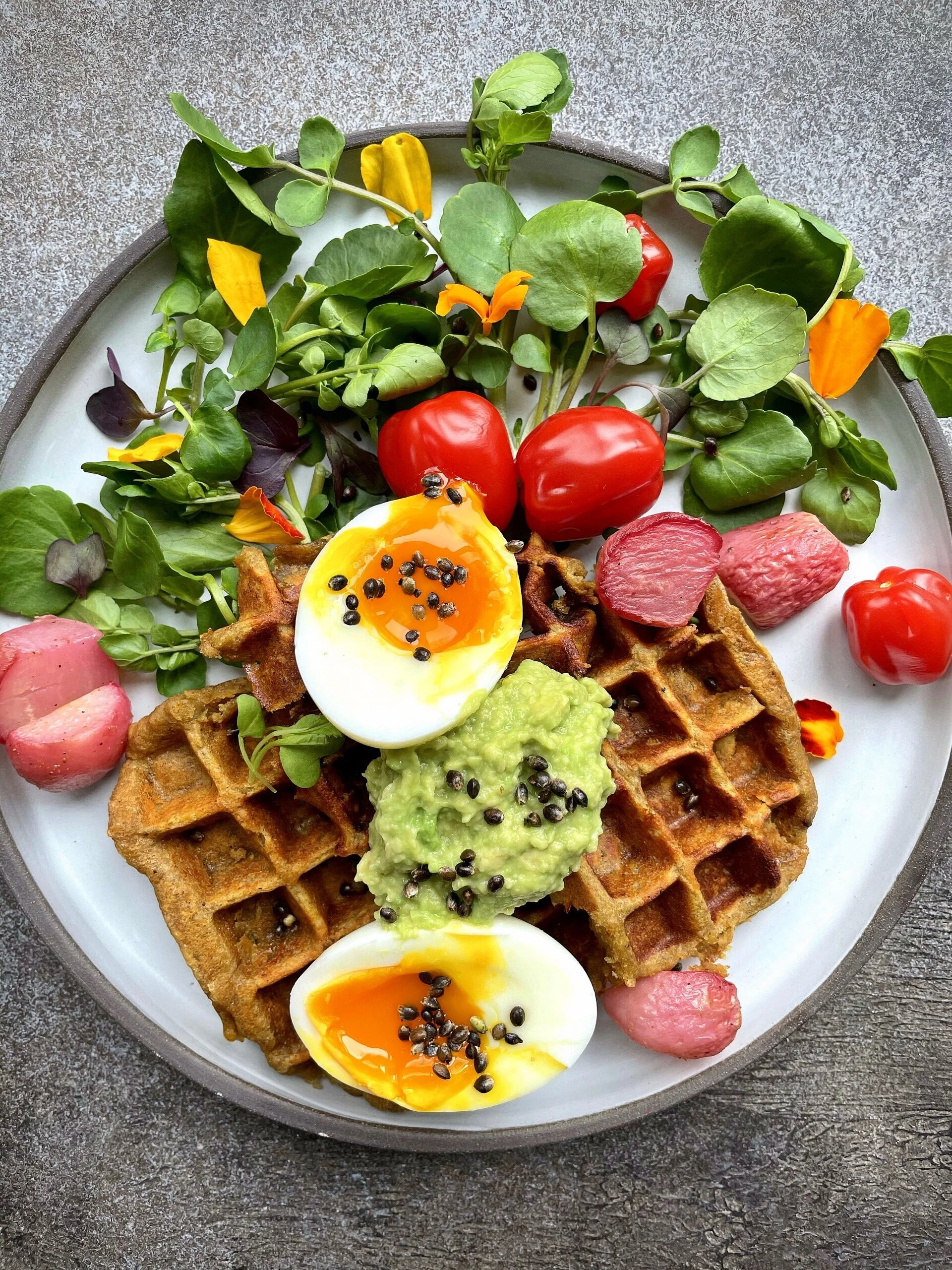 JAPANESE SWEET POTATO WAFFLES (grain-free, paleo)