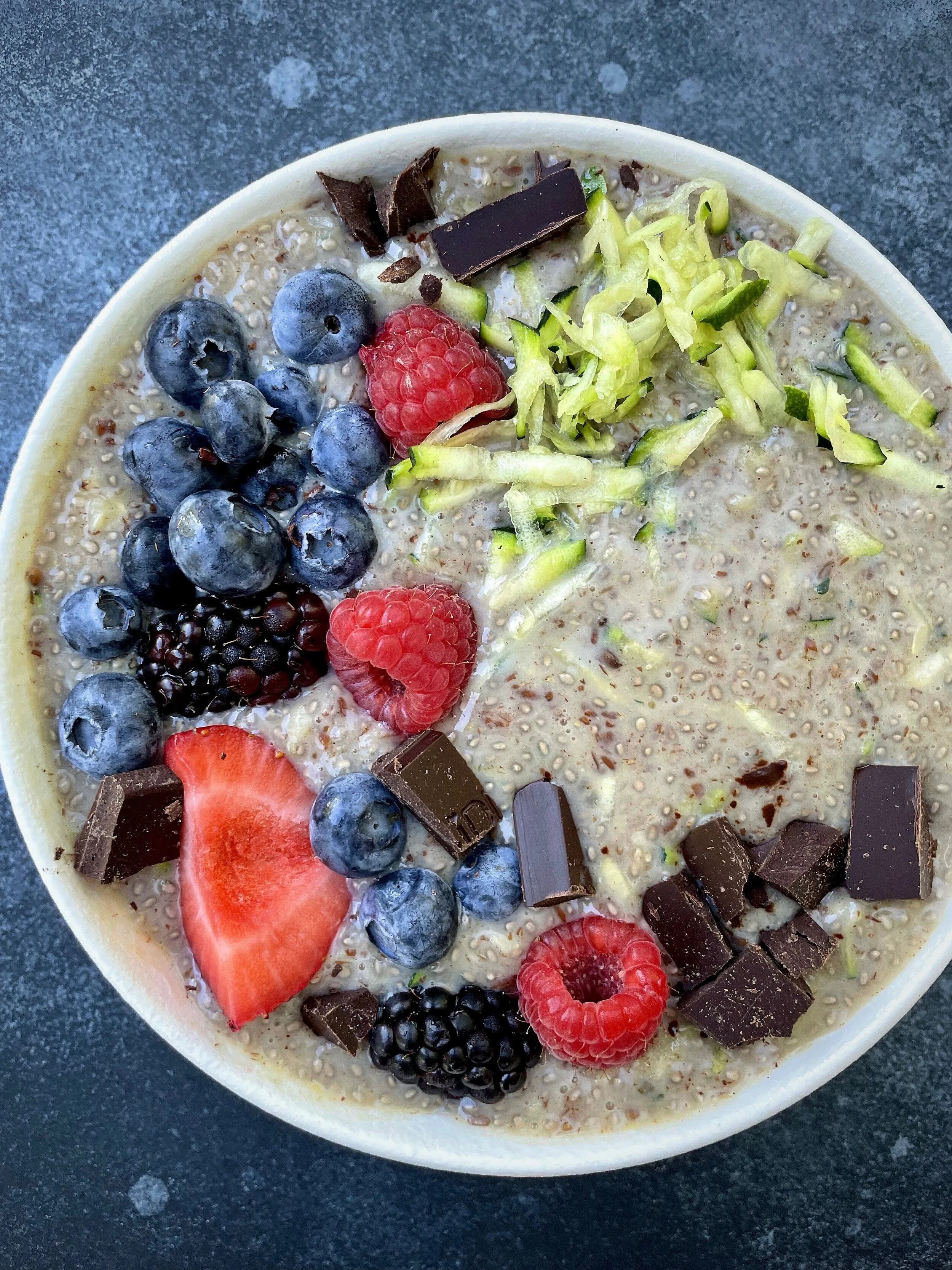 GRAIN-FREE ZUCCHINI PROTEIN PORRIDGE