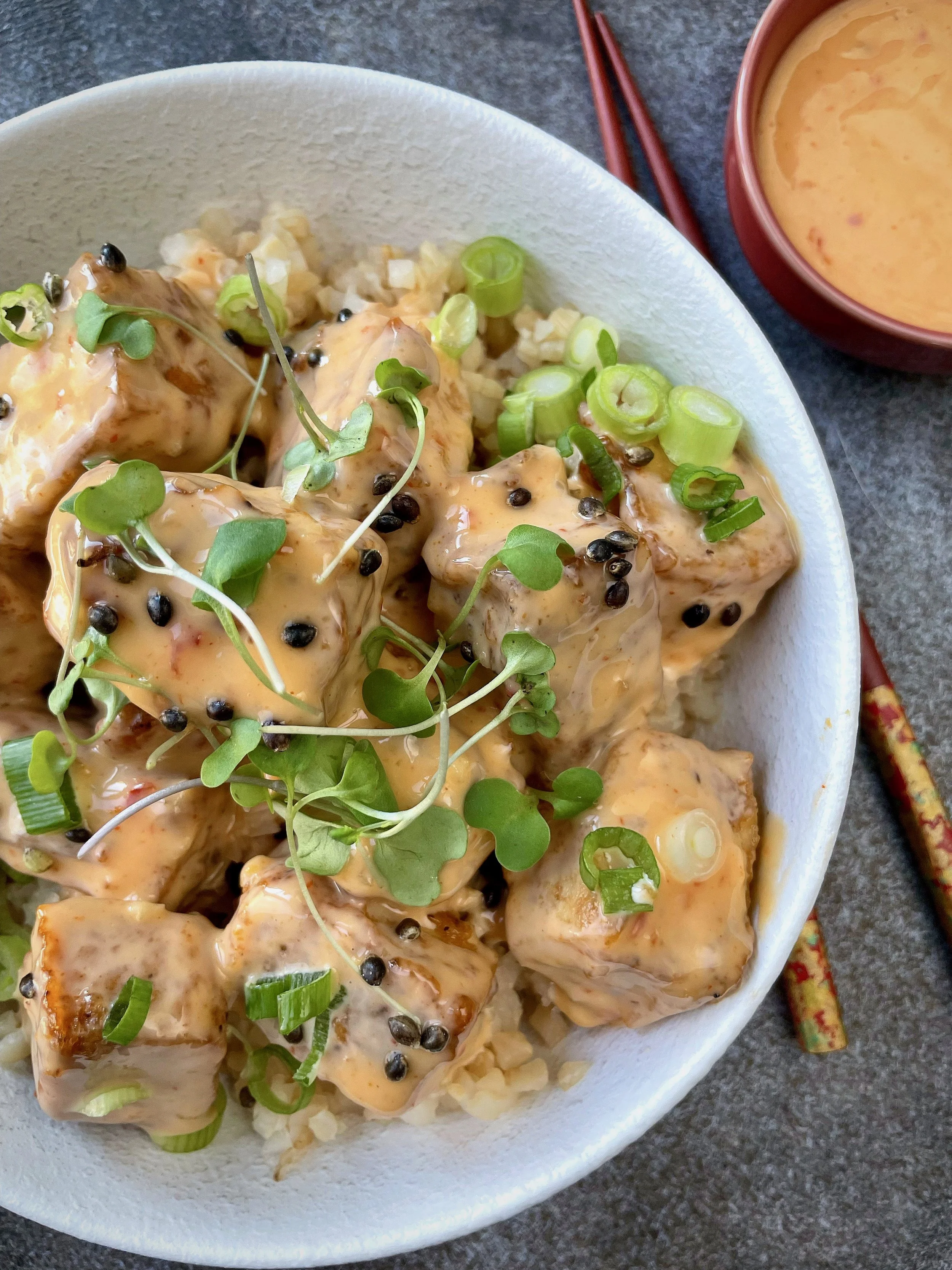 BANG BANG TOFU (Air Fryer or Oven)