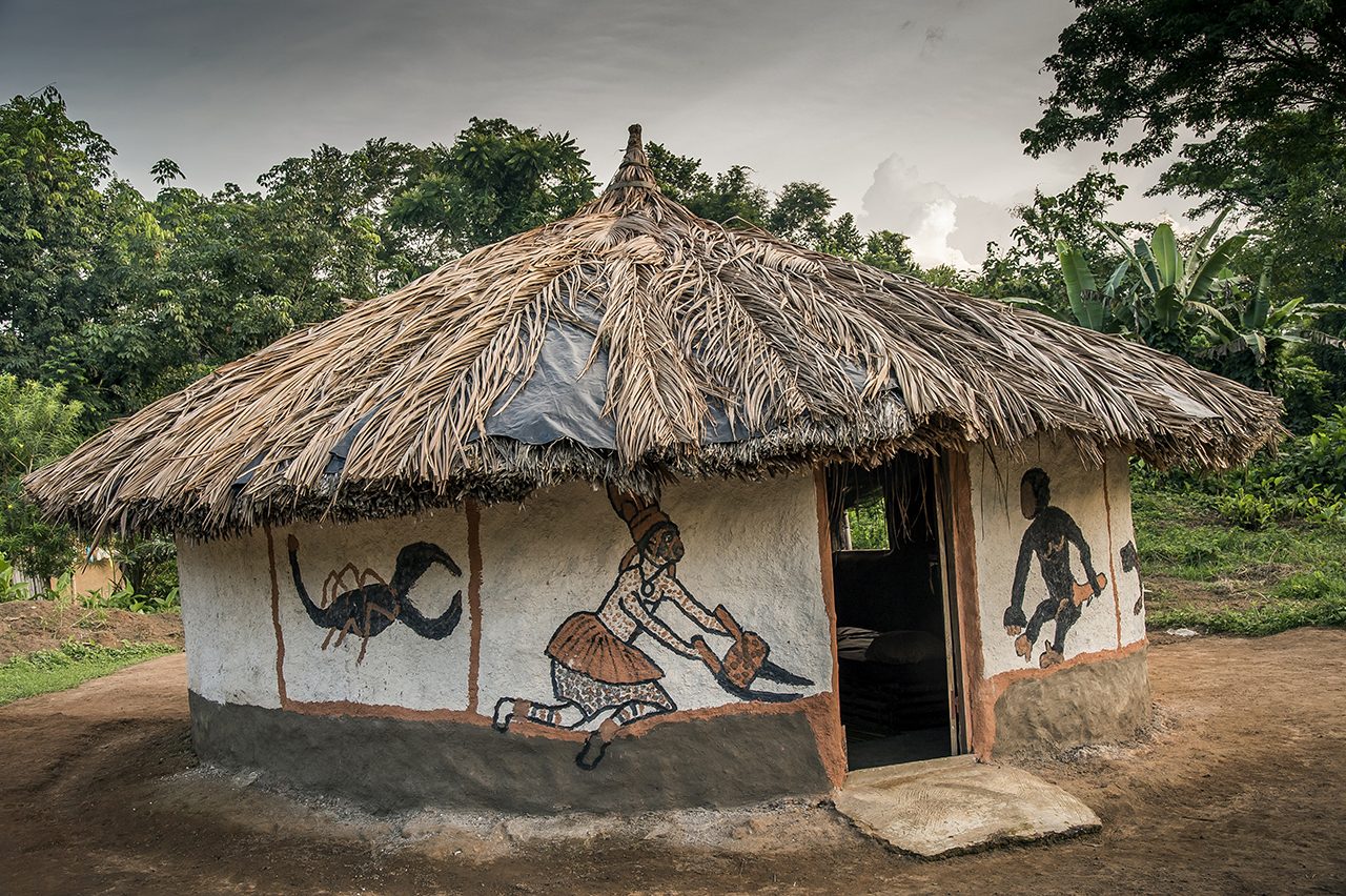 A guesthouse for tourists in the village of Gouleako, near the National Park of Taï. To limit poaching and agricultural encroachment on the forest, it is essential that the local populations are integrated into the economic scheme of eco-tourism.
