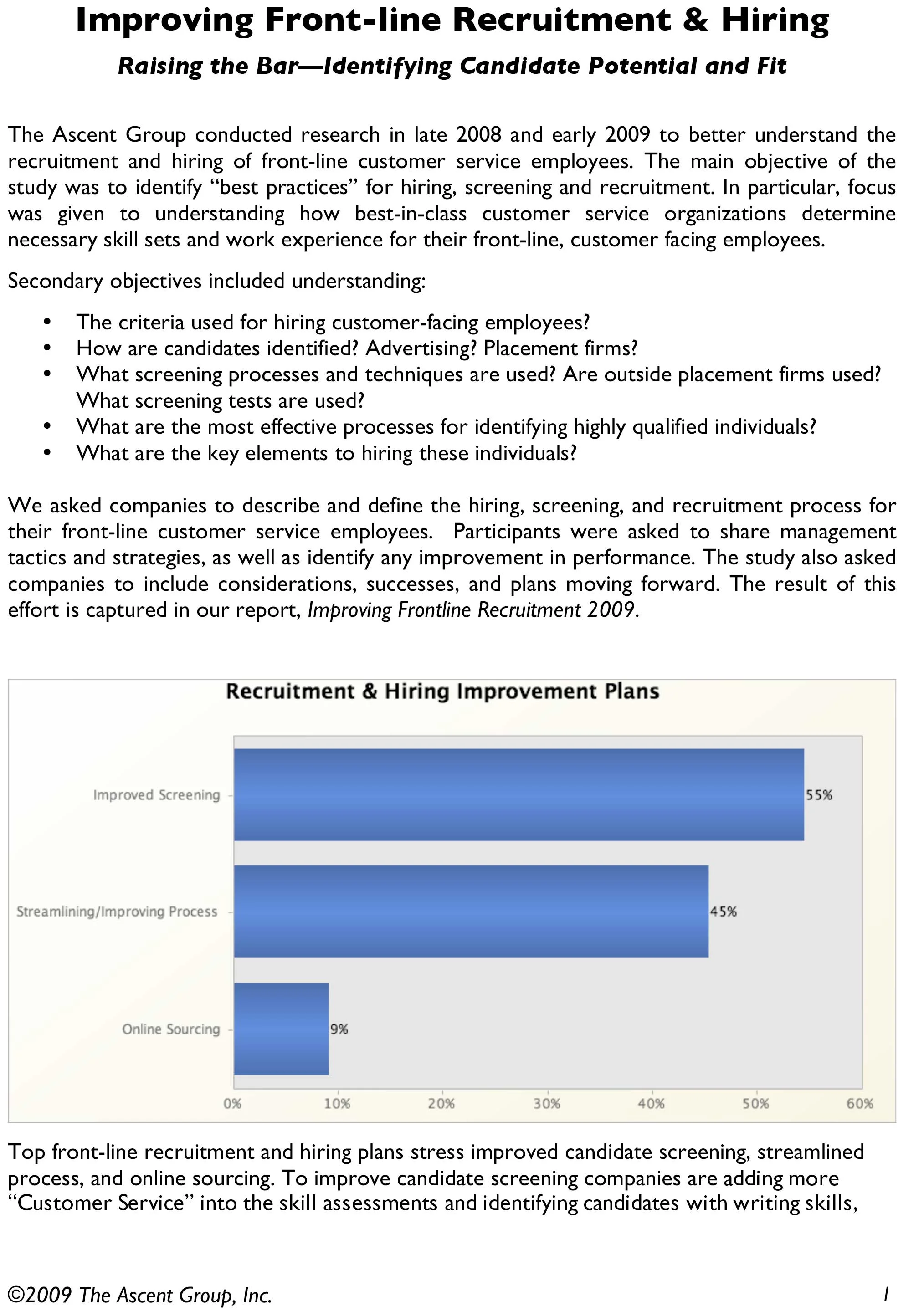 Frontline Recruitment