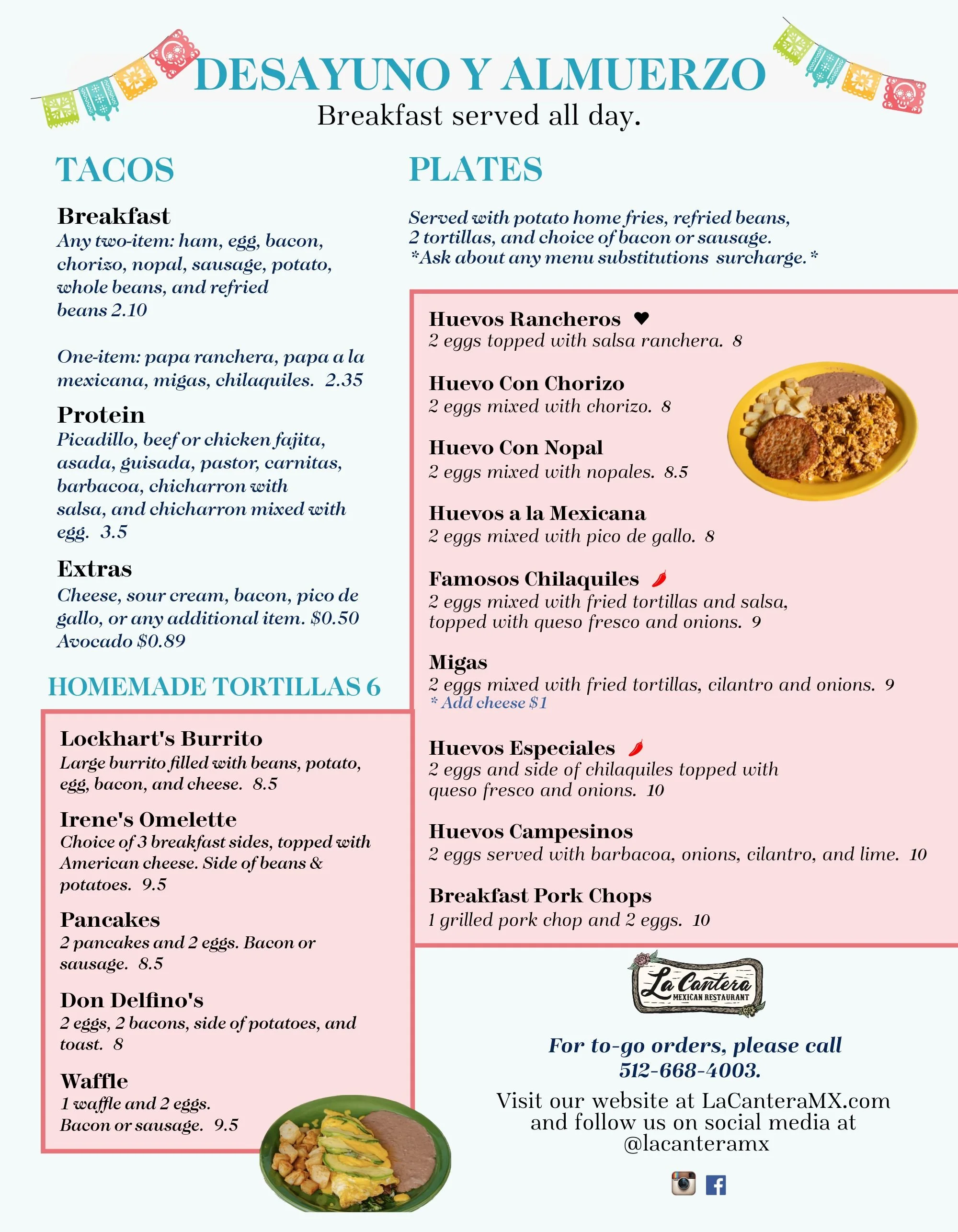 Spanish Menu Project
