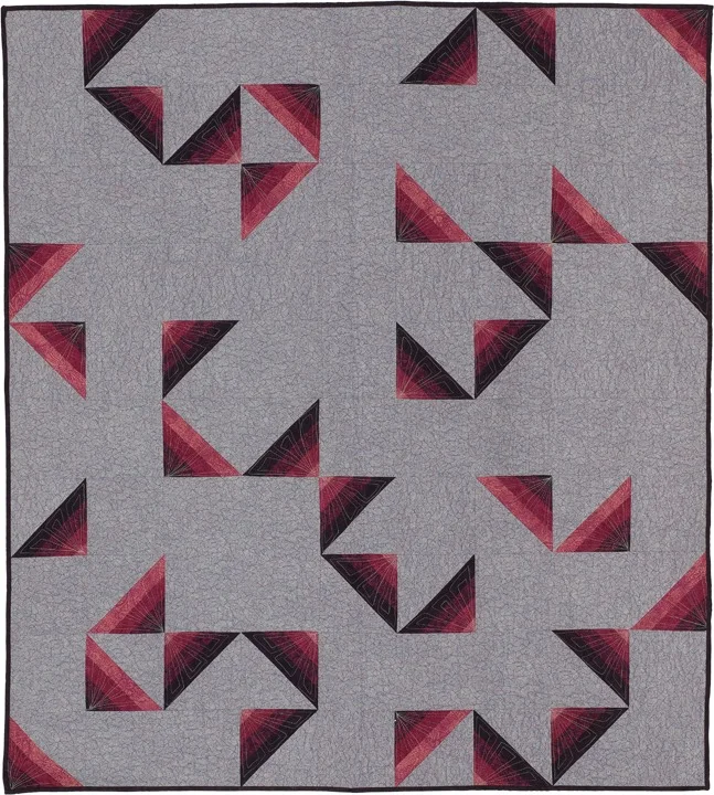 Modern Quilts from Traditional Blocks Blog Post from KayLynn Design. "Foundations" from the book, Amish Shadows, Light. Reflected Designed & Made by Kathryn Greenwold & Lynn Reynolds Makrin