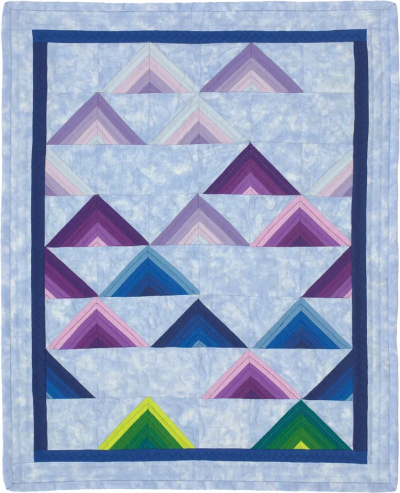 KayLynn Designs Blog - Modern Quilts from Traditional Patterns - "Catskill Mountainscape" Designed by Kathryn Greenwold, Pieced & Quilted by Mary McNamara