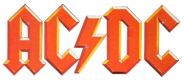 Ace: a perennial favourite for the more accomplished exercise book doodler, the AC/DC logo was created by Californian designer Gerard Huerta.