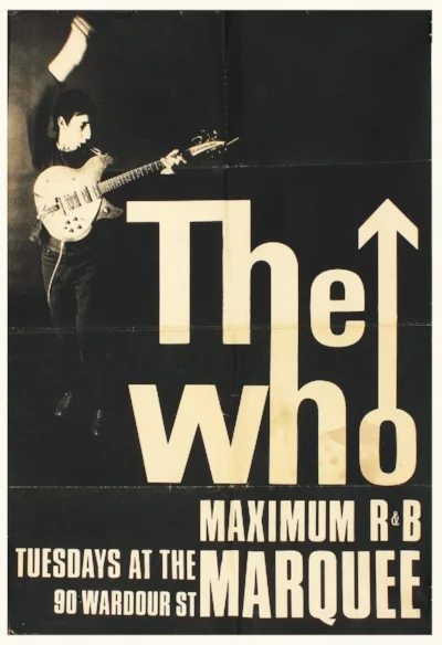 Strike a chord: the typographic version of the logo was designed by advertising art director Brian Pike. He created it specially for a poster touting The Who's Tuesday night residency at The Marquee Club, which kicked off in November 1964. Pete Townshend later had the idea of superimposing it on to an RAF roundel.