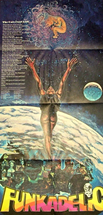 Rock bottom: Kathy Abel’s poster used the classic Funkadelic logo for the first time.