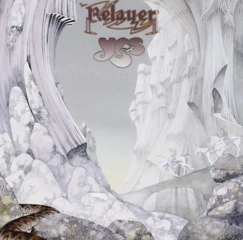 Roger Dean described the Yes logo as a ‘calligraphed colophon’. The looping descender of the initial ‘Y’ suggests a mythical journey. 