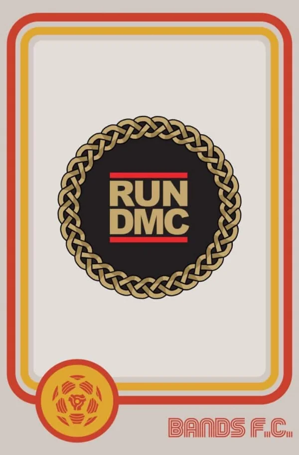 Bling it on: Run DMC FC’s typically understated crest.