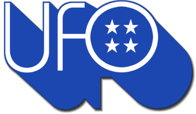 Stars and bars: The original UFO logo appeared on their first album ‘UFO 1’ in 1970, and was decommissioned in 1975. Designer unknown.