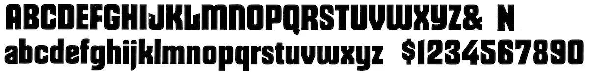 Moor type: difficult to believe that this impossibly groovy Fuller Benton font was based on an earlier version from the 1800s.