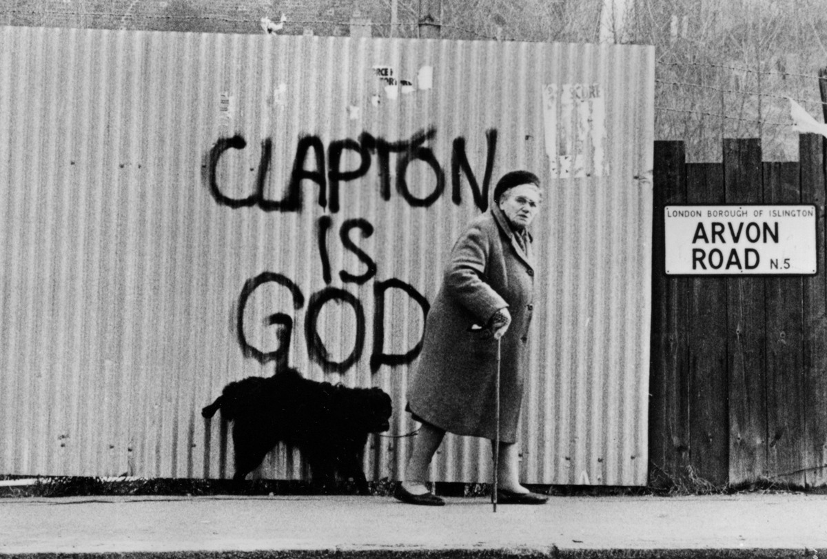 Slowhand writing: the fabled graffiti that helped make Clapton a household name could have been painted by the multi-talented Grimes, according to Eric himself.