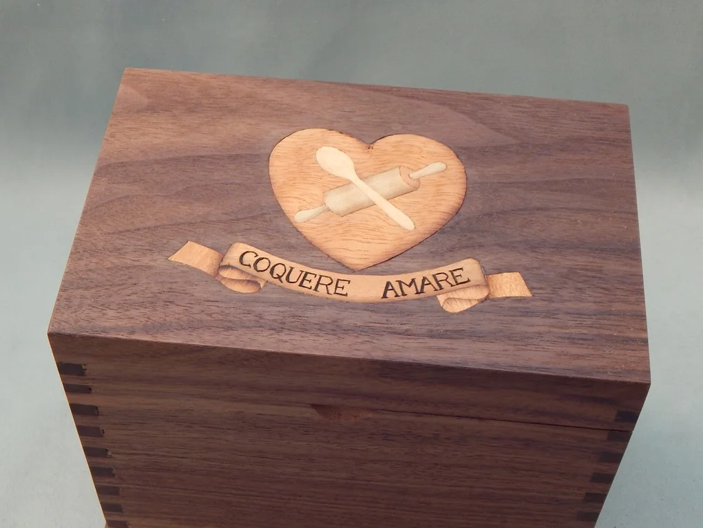 Recipe box lid
